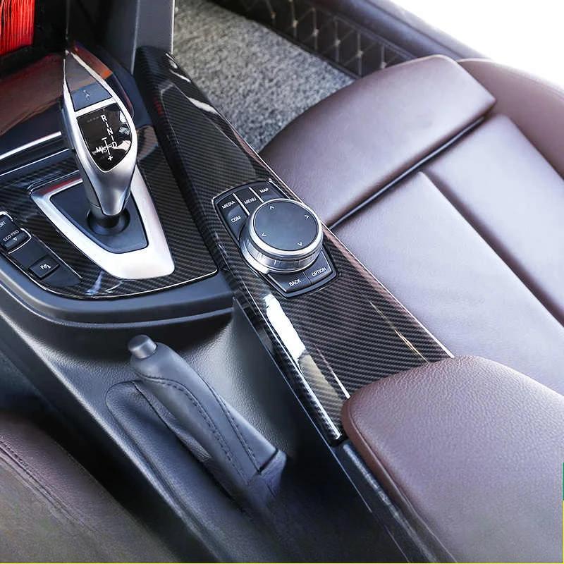 Для BMW 3 4 серии F30 F31 F32 F36 3GT 320i карбоновая центральная консоль переключения передач наклейка на панель украшения интерьера