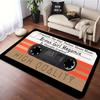 Модный ковер в стиле музыкального радио для гостиной, спальни, противоскользящий коврик, моющийся и устойчивый к пятнам ковер, доступный в различных
