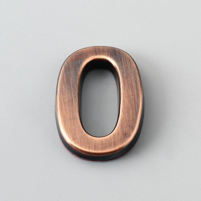 1 шт. 2,75 \ номер почтового ящика из АБС-пластика с бронзовой матовой квартирной дверью наклейки с номером двери для адресной вывески дома