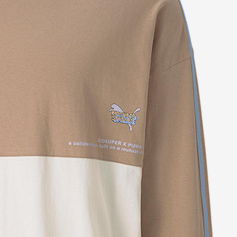 Puma X KS Long Sleeve T-Shirt Men Tops Beige 598464-55