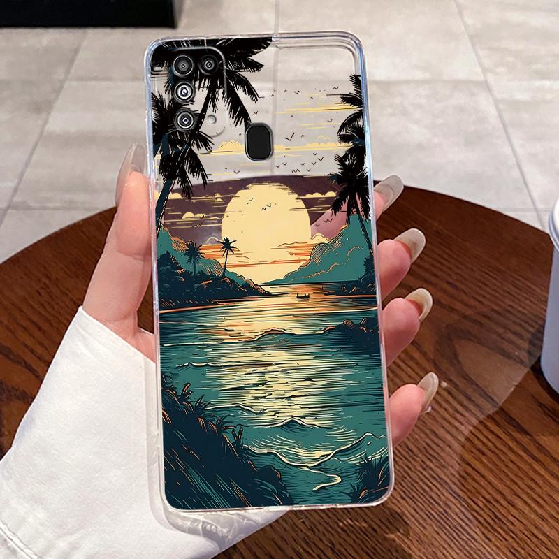 Чехол для Samsung Galaxy M31 M21s M21 M30s Прозрачный Роскошный Милый Кот Любовь Кролик Забавный Силиконовый ТПУ Мягкий Чехол Задняя Крышка