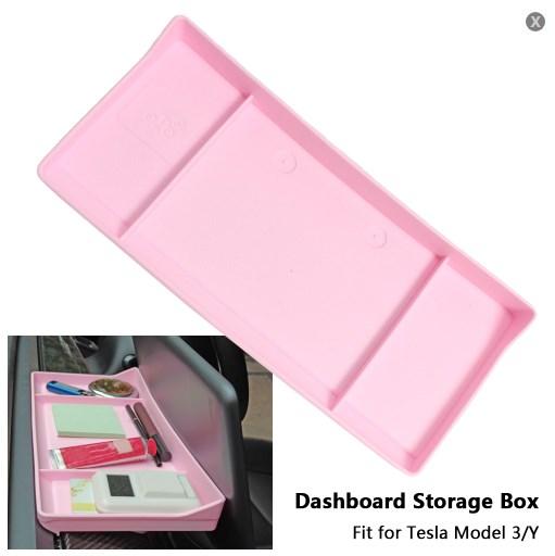 Для Tesla Model 3 Y Dashboard Storage Box 2024 2024 Navigation Screen Rear Tissue Glasses Key Organzier Tray Case Car Accessorie