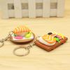 New Japanese Restaurant Sushi Salmon Simulation Food Keychain Pendant Creative Gift