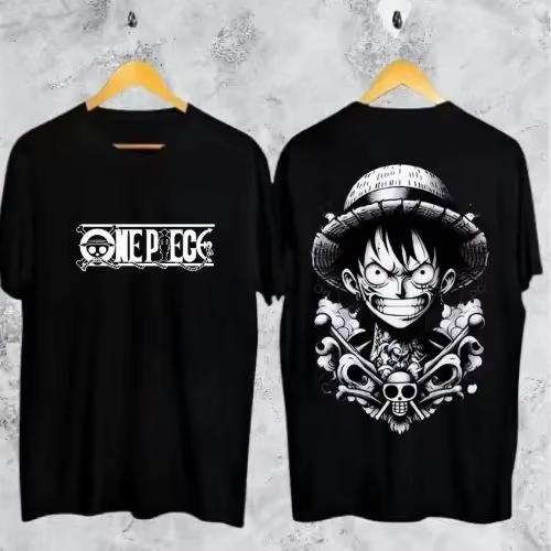 2026 новые Одежда связанная с аниме One Piece футболки с коротким рукавом с мультяшными принтами для мужчин и женщин