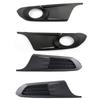 2Pcs Left Right Bumper Grille Grill Cover Foglamp Light Cover for VW Jetta MK6 2011 2012 2013 2014 5C6853665 5C6853666