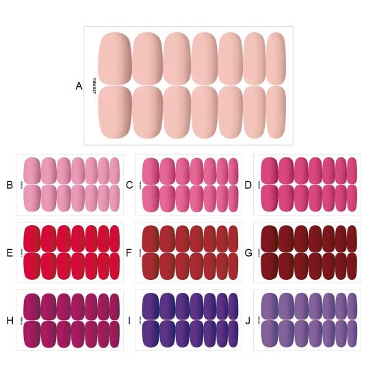 Nail Sticker Self-Adhesive DIY Ultra Thin High Saturation Full Wraps Polish Strips Art Decals for Female