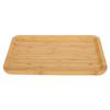 Прямоугольный поднос из бамбука для хранения фруктов и тортов для домашнего использования на кухне