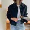 Winter New Lapel Single-breasted Short Woolen Coat
