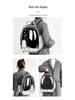 Pet Space Capsule Backpack: Large Capacity, Breathable Cat & Small Dog Carrier with Front Chest and Double Shoulder Straps.