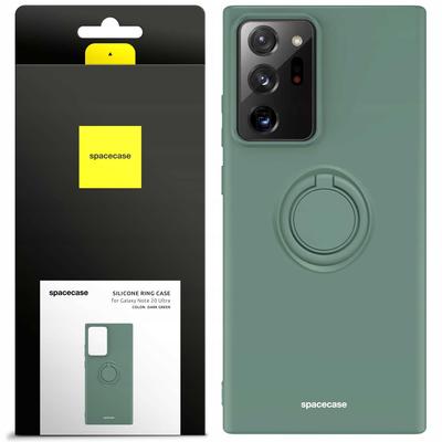Силиконовое кольцо Sc Galaxy Note 20 Ultra Темно-зеленое