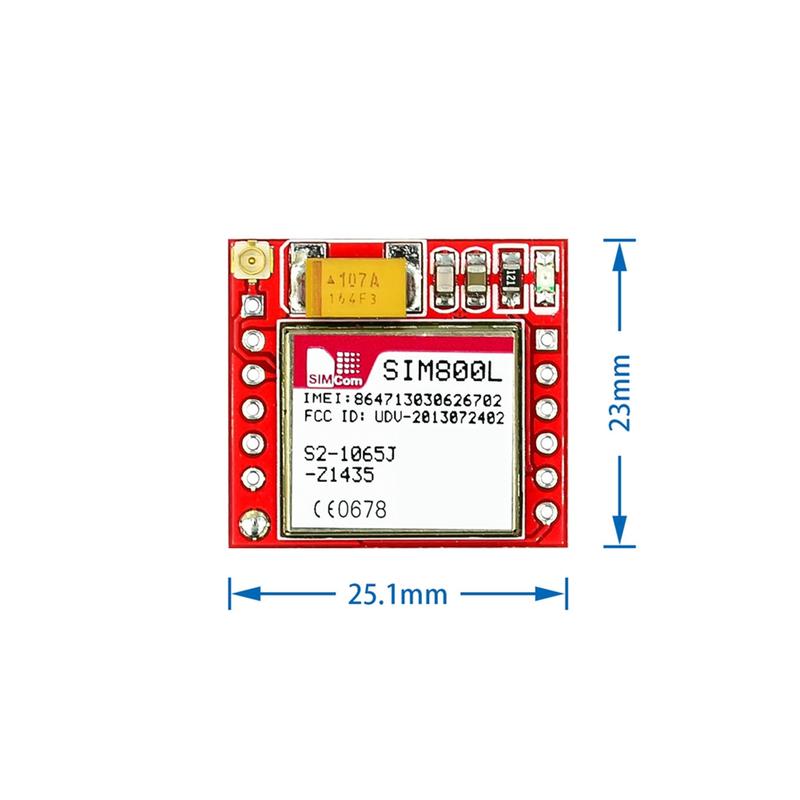 Самый маленький модуль SIM800L GPRS GSM Breakout Четырехдиапазонный TTL Последовательный Порт Микро-SIM Карта Плата Ядра