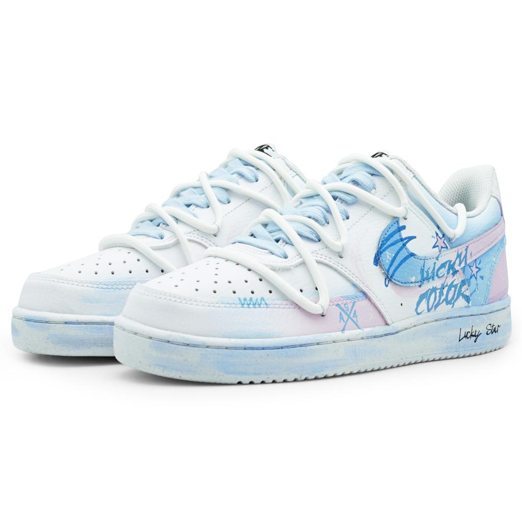 Nike Court Vision 1 Износостойкие И Легкие Низкие Скейтбордические Кроссовки Мужские Синие DH2987-101(Команда256-)