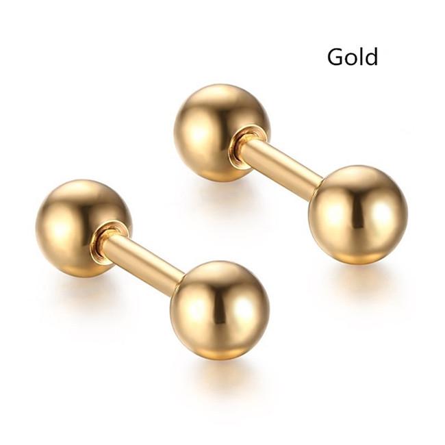 Нержавеющая сталь 4 мм круглый шарик уха серьги-гвоздики козелка спираль хряща пирсинг ювелирные изделия