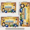 2D Hanukkah Festival with Lantern and Gifts Photo Booth Backdrop Cloth