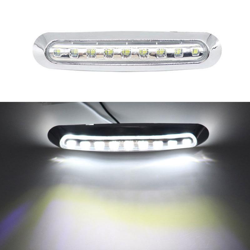 10 шт., 12 В/24 В, 9/6/4 светодиодов, водонепроницаемые, боковые габаритные огни, задний фонарь, автомобиль, грузовик, прицеп, задние фонари, парковочные огни, красный/белый/амер