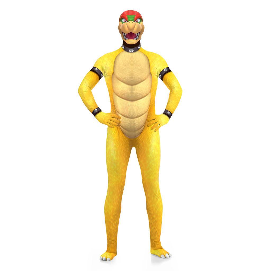 Colorful Long Sleeve Super Mario Jumpsuit 3d Printed Cosplay Outfit For Halloween Fun