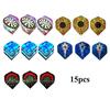 15-30 PCS Beautiful Reflective Laser Dart Wing Set A B C Darts Flights  High Quality  Durable PVC Nice Dart Flights Set