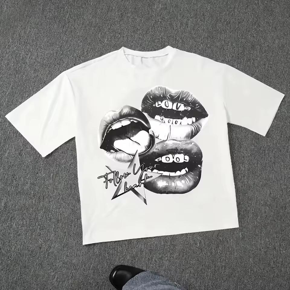 Harajuku Letter Graphic T Shirts Y2k Men Women High Street Oversized Y2k T Shirt Pro Choice Vintage Top Tee Female Male Clothing