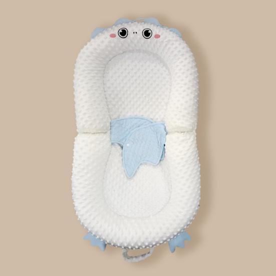 Портативный детский шезлонг Регулируемая подушка поддержки Складное основание Детская кроватка Легкий Удобный Кроватка для кормления из бутылочки для новорожденных