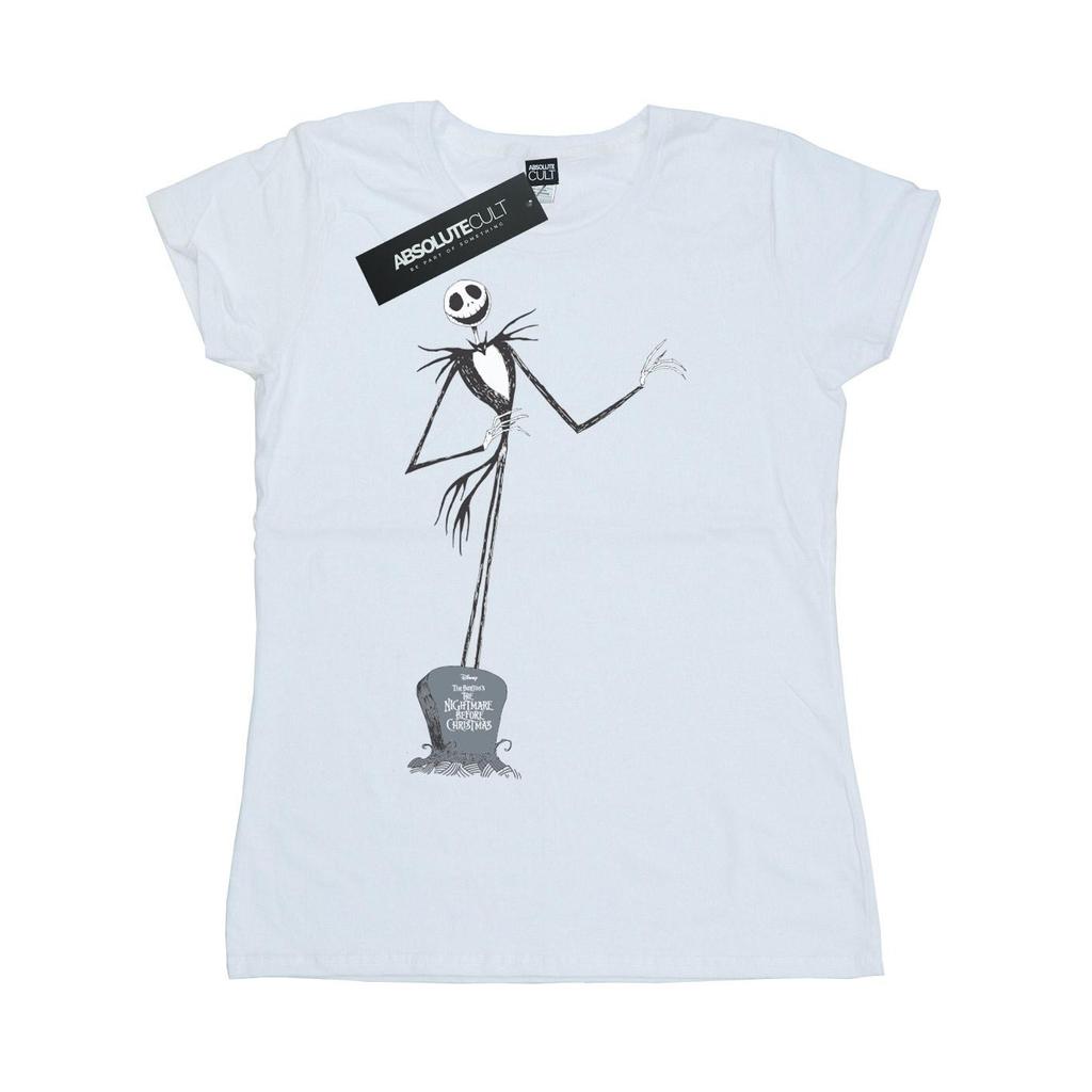 Disney Женская/дамская футболка Кошмар перед Рождеством Джек Позе из хлопка