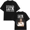 Rosalia LUX Tour 2026 Футболки Мужские Женские Одежда Повседневная Чистый Хлопок Футболка Мода Харадзюку Короткий Рукав Круглый Вырез Футболка