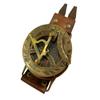 Brass Sundial Compass Handmade Leather Band/Wrist Compass and Nautical Sundial Watch/Best for Gift