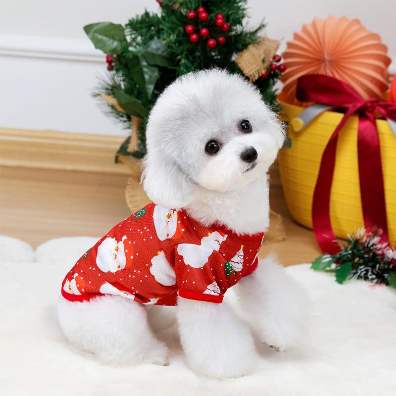 1PC Sweatshirt Cute Pullover For Small Medium Dogs Holiday Gifts Winter Dog Clothes Christmas