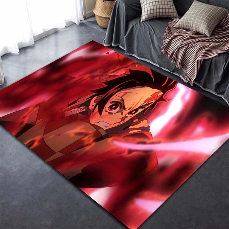 Devil's Blade аниме Demon Slayer Kimetsu ковер с 3D принтом домашний декор мягкий коврик для спальни детские игровые ковры для ползания для гостиной