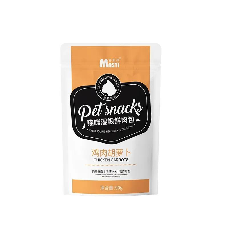 Закуски для домашних животных Влажный корм для кошек Курица Полоски для кошек Лакомства для кошек Multiplicity Nutrition Health Легкое в употреблении Усвояемость Влажный корм для домашних животных Товары для животных