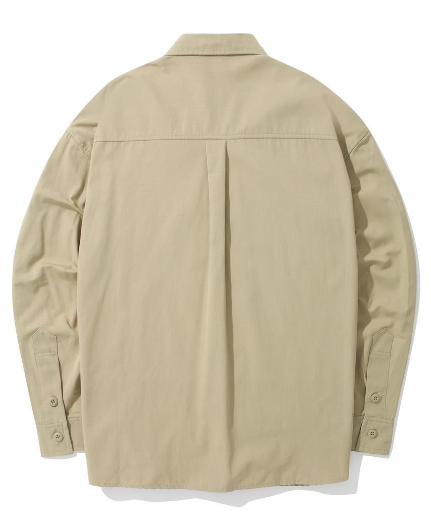 Университет Колумбии Рубашки с карманом M-Label L/S Heritage Beige
