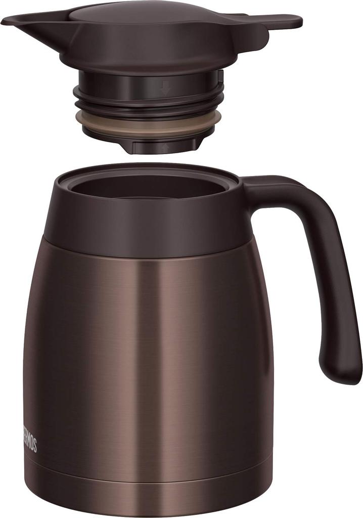 Thermos Stainless Steel Pot, 1L, Dark Brown, TTB-1000 DBW