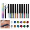 Pearl Liquid Eyeliner Flash Color Glitter Eyeshadow Waterproof Non-Smudgy Eyeliner