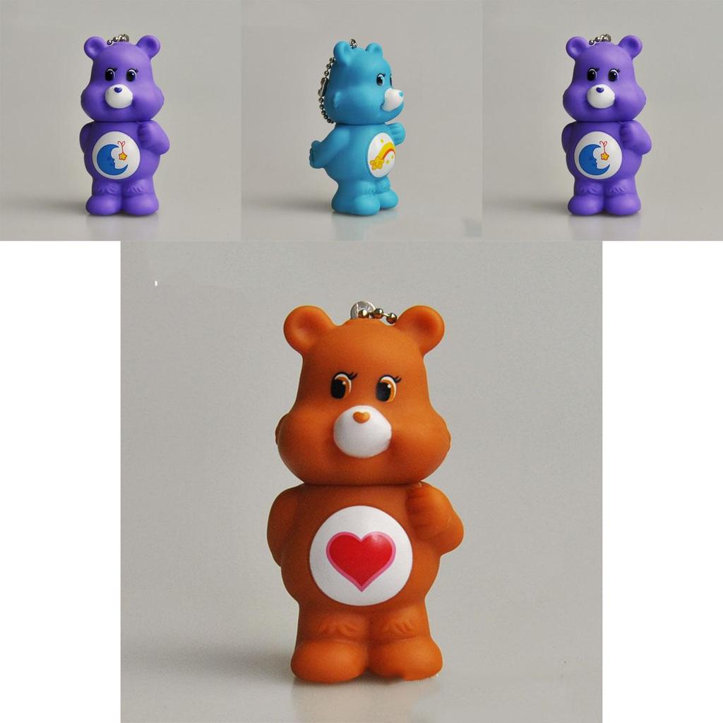 Care Bears Keychains Toy Keyring Figures Bag Pendant Child Xmas Birthday Gift