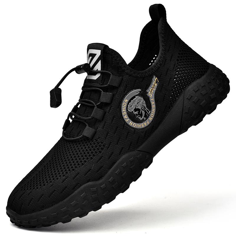 Летняя мужская повседневная обувь с дышащей сеткой, мужские лоферы, уличная прогулочная обувь, мокасины, мужская обувь