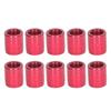 10pcs Archery Arrow Shaft Rings Aluminum Alloy Bow Arrow Support Explosion Proof Ring 7.6mm Red for