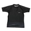 Converse Rash Guard, Short Sleeve, Half-Zip, UV Protection, Boys' and Kids' Pool Stretch, Plus Sizes Available (Black, Size 150)
