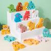 Wooden Children's Early Education Creative Letters Animal Traffic Dinosaur Building Block Letters Cognitive Fun Assembly Educational Toys