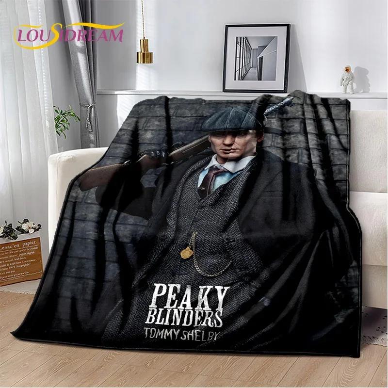 Новое мягкое одеяло Томми Шелби P-Peaky B-Blinders, Мягкий плед для дома, спальни, кровати, дивана, пикника, Покрытие для путешествий, Подарок