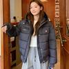 American retro short cotton-padded clothes, winter women's new popular thickened cotton-padded clothes, cotton-padded jackets, and hooded jackets