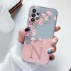 For Samsung Galaxy A53 5G Case Soft Slim Luxury A-Z Letters Back Cover Fundas Clear Bumper For Samsung A 53 5G Transparent Shell