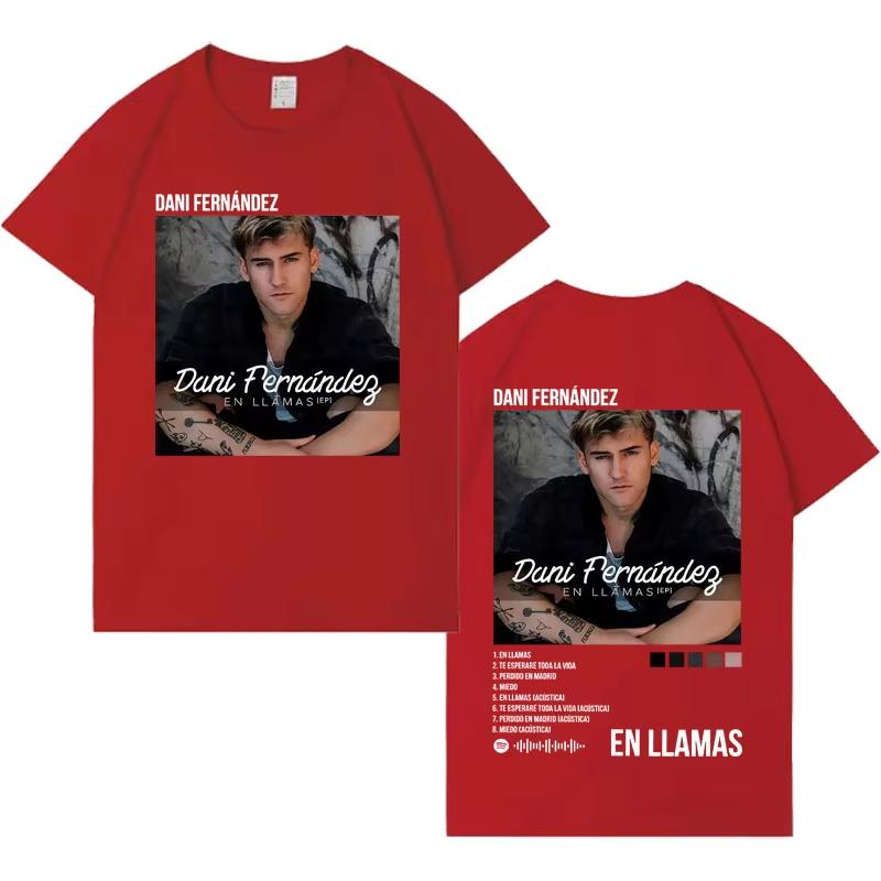 Rapper Dani Fernandez Fashion Album Cover 2026 Tshirt Unisex Women Tide Tshirts Crewneck Casual Y2K cotton Tshirts Streetwear