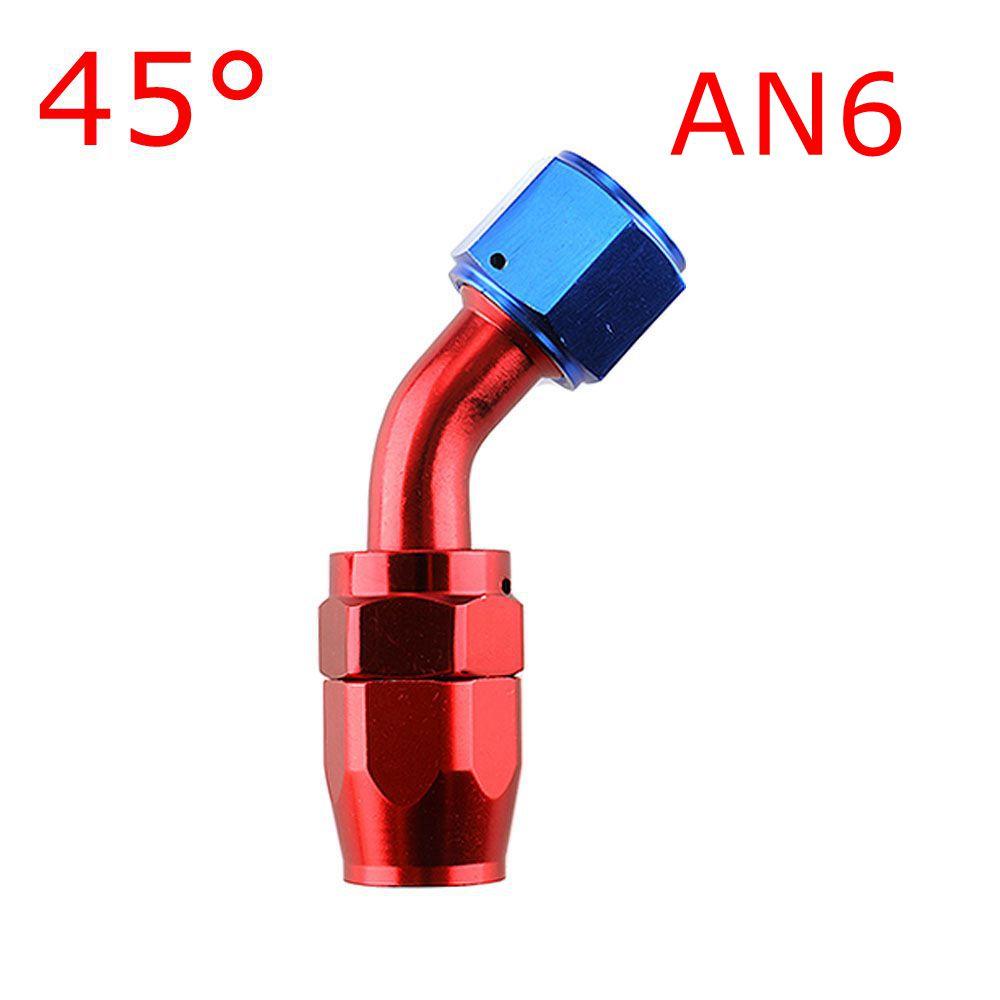 Universal AN4/AN6/AN8/AN10/AN12 Straight 0°/45°/90°/180° Degree Oil Fuel Swivel Hose End Fitting CPE Oil Hose End Adaptor Kit