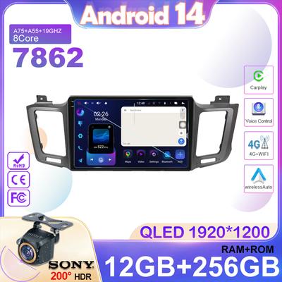 Android 14 Carplay Auto 2din автомобильное радио для Toyota RAV4 RAV 4 XA40 2012-2019 GPS мультимедийный видеоплеер DSP стерео головное устройство BT