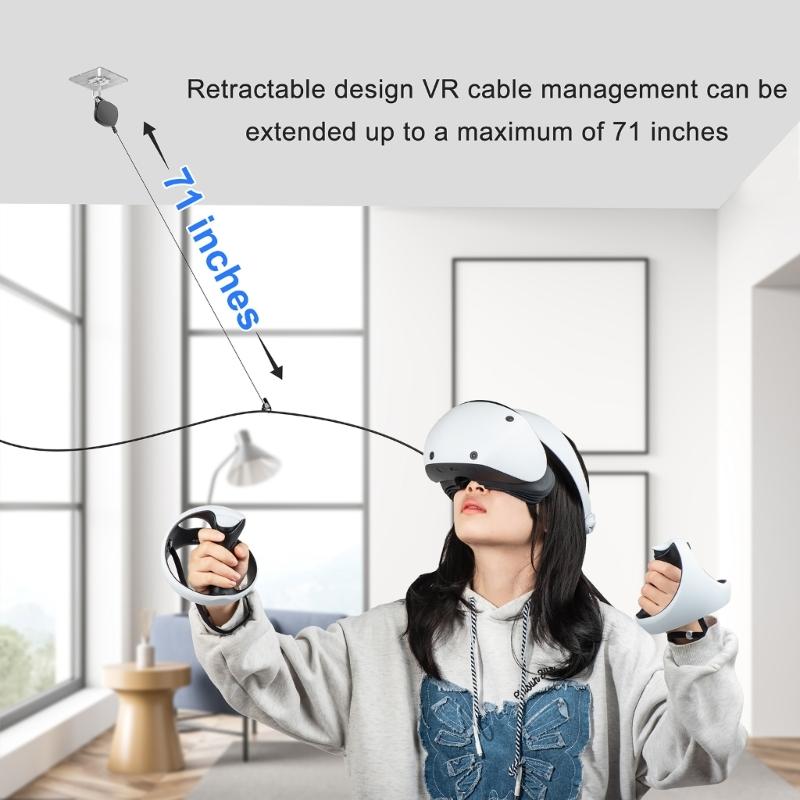 Система управления кабелями для VR Потолочный ролик Выдвижные аксессуары Для HTC-Vive Pro/Oculus-Rift/Oculus-Quest Link/Oculus-Quest 2