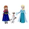 Mattel Disney Холодное Сердце Набор Основных Персонажей Кукольный Домик Игровой Набор с 3 Мини-Куклами и 1 Олафом Возраст JJP89 (Мини-куклы) Переодевание & - 3+ - Разноцветный