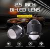 Three SANVI 3-inch Universal Bi-Beam LED Fog Lights: 35W White and Yellow Matrix Headlights
