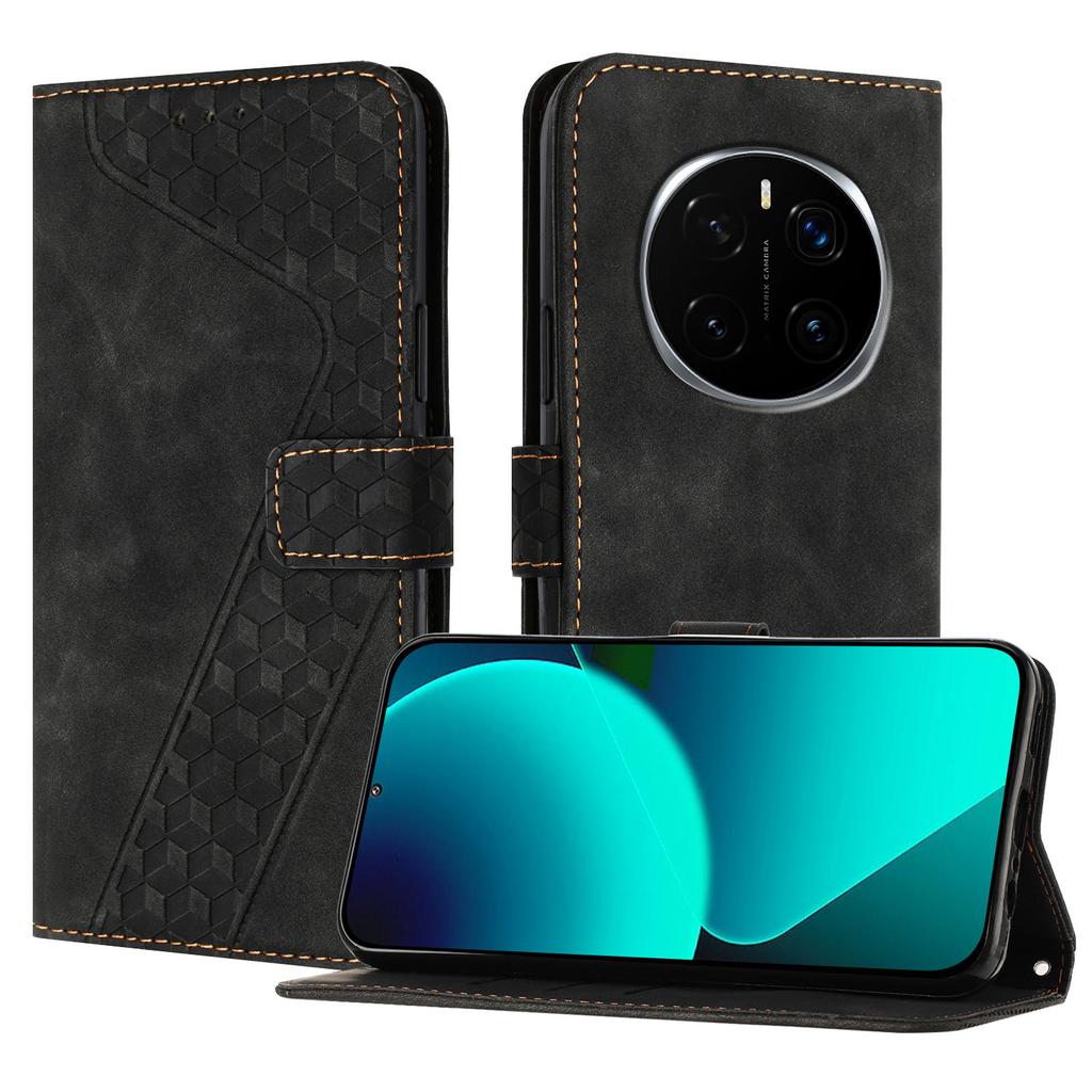 Кожаный чехол для Honor Magic7 Pro 5G с 7-образным узором, кошелек-подставка, противоударный чехол для телефона