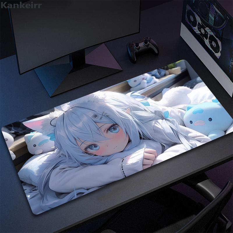 Аниме Девушки Милый Розовый Коврик для Мыши Большой Игровой Коврик для Компьютера xcm Игровой Профессиональный Премиум Коврик для Мыши Кавайные Настольные Коврики