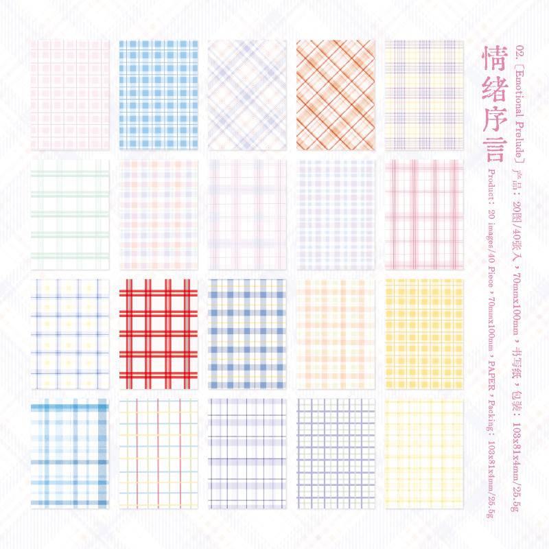 Journal GO Creative Plaid Decor Scrapbook Vintage Material Paper Kit DIY Journal Collage Planner Diary Decor Background Paper