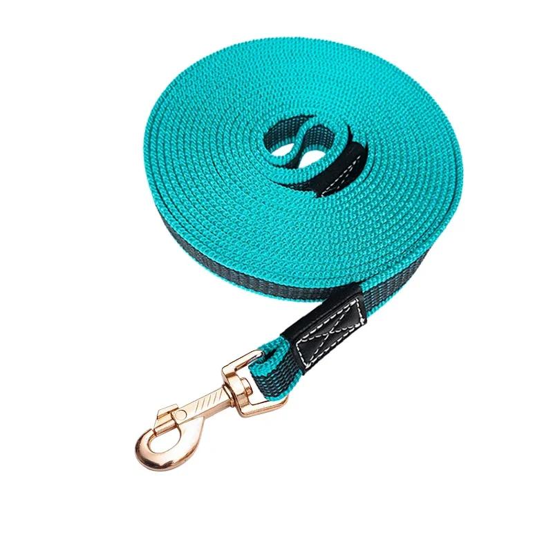 Поводок для домашних животных 1,5/2/3/5 м, нескользящая длинная нить, поводок для собак, яркий цвет, тяговая веревка для тренировок на улице, аксессуары для домашних животных